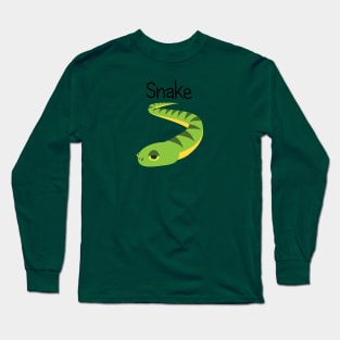 Slimy Green Snake Long Sleeve T-Shirt